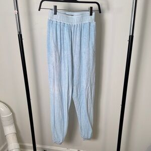 Women's Brownlee Light Blue French Terry Cloth Pull On Jogger Sweatpants Size SM